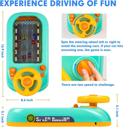 Simulation Driving Steering Wheel & Car Racing Toys For Kids